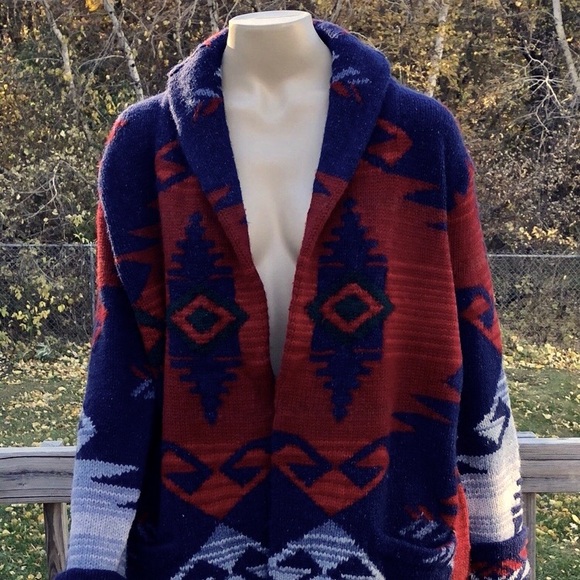 Ralph Lauren Hand Knit Belted Sweater Jacket - Picture 5 of 7